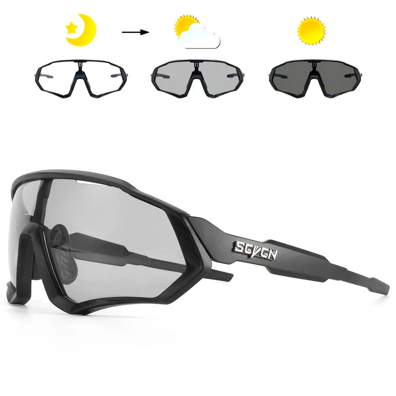 Lunettes de soleil photochromiques pour cyclisme, sports, course à pied