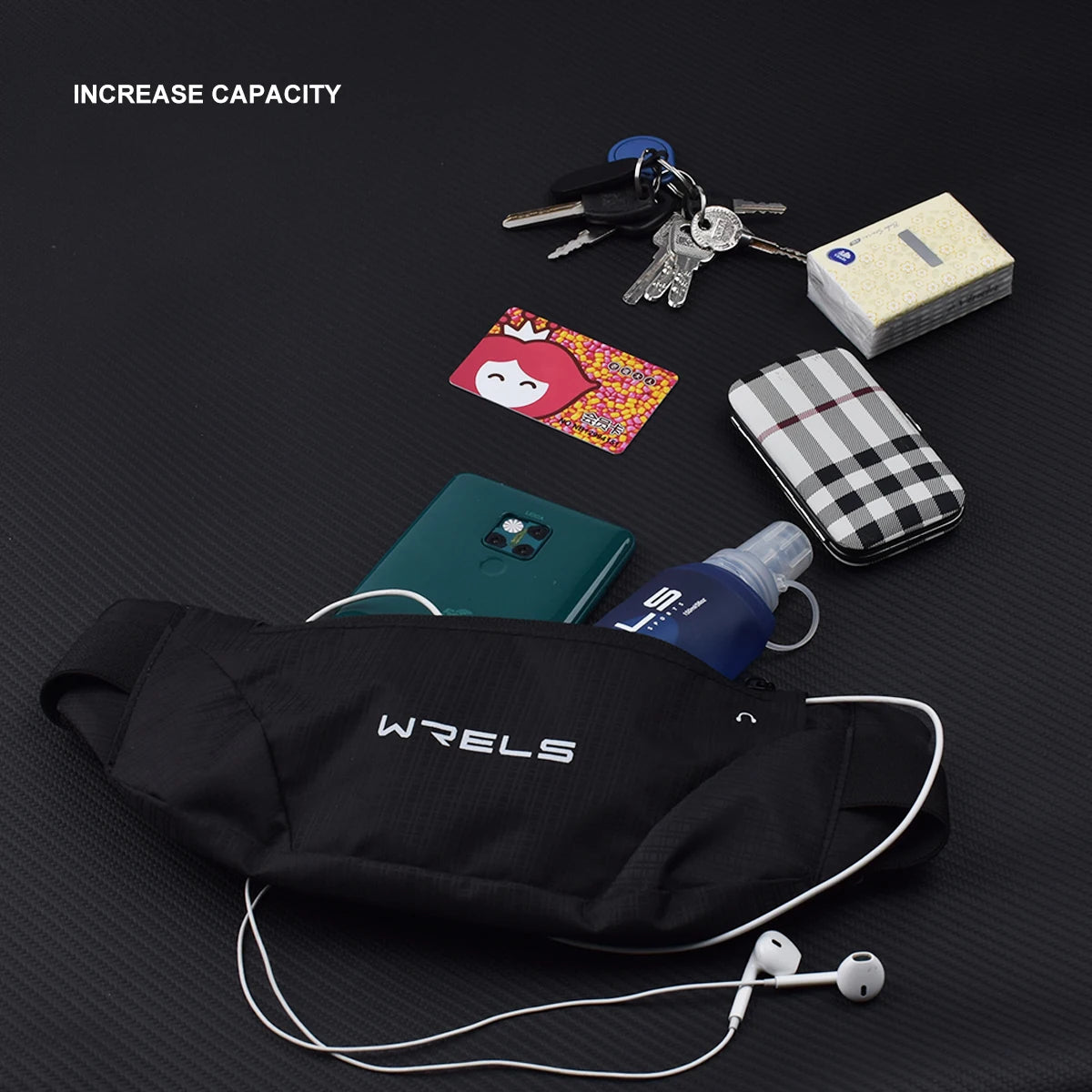 Ultra-thin cell phone waist bag, ideal for running