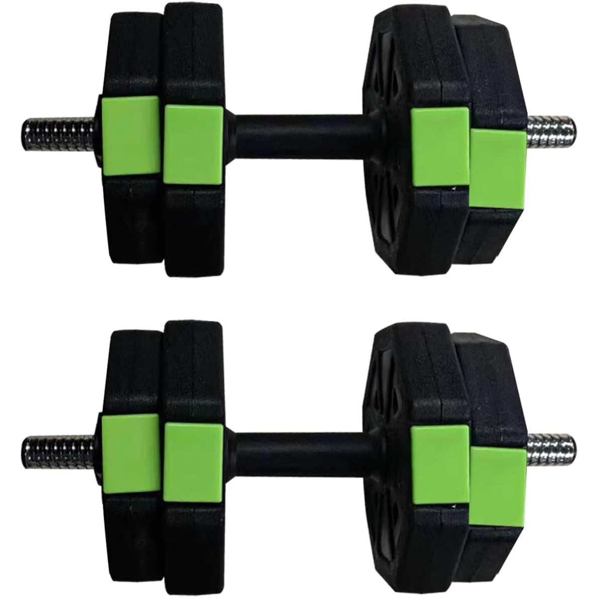 2 in 1 Adjustable Dumbbell Set with Iron Handle