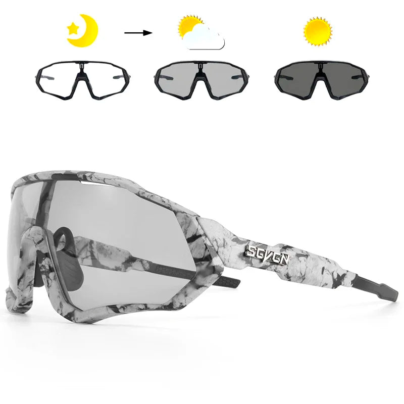Lunettes de soleil photochromiques pour cyclisme, sports, course à pied