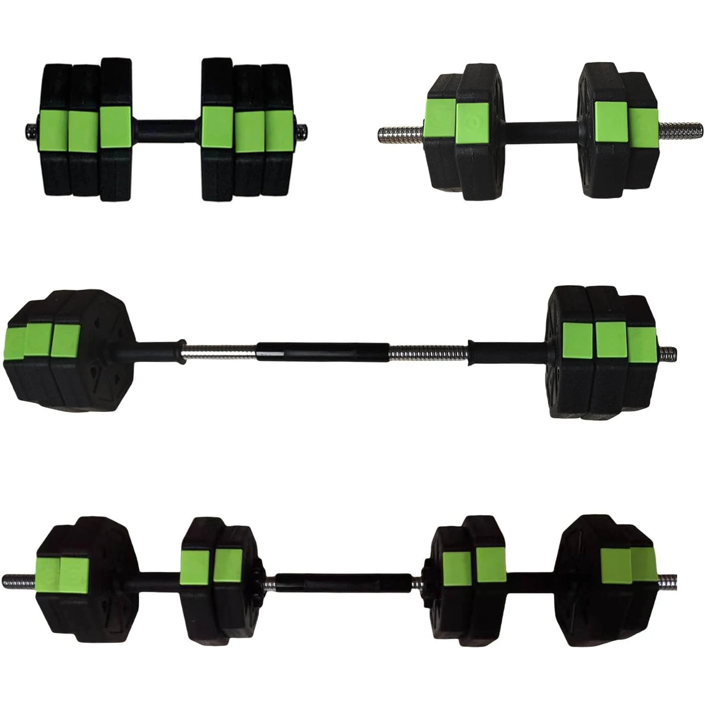 2 in 1 Adjustable Dumbbell Set with Iron Handle