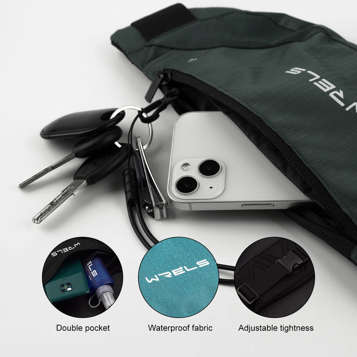 Ultra-thin cell phone waist bag, ideal for running