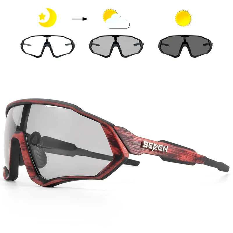 Lunettes de soleil photochromiques pour cyclisme, sports, course à pied