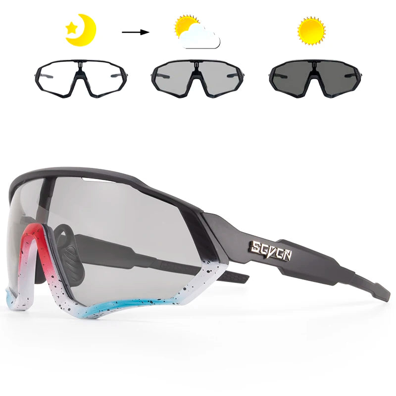 Lunettes de soleil photochromiques pour cyclisme, sports, course à pied