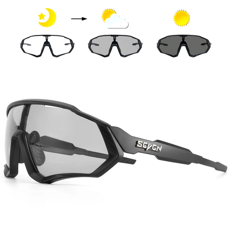 Lunettes de soleil photochromiques pour cyclisme, sports, course à pied
