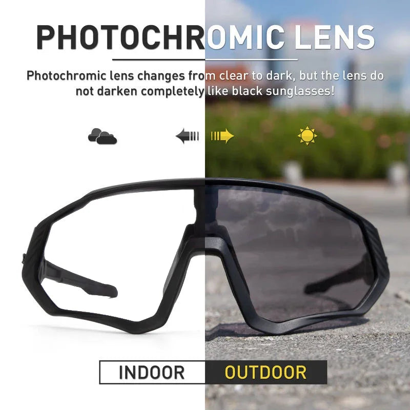 Lunettes de soleil photochromiques pour cyclisme, sports, course à pied
