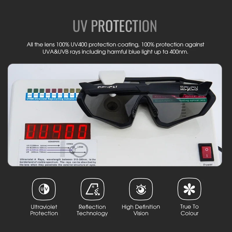 Lunettes de soleil photochromiques pour cyclisme, sports, course à pied
